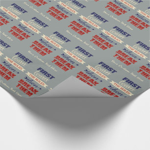 Breaking Rules custom wrapping paper