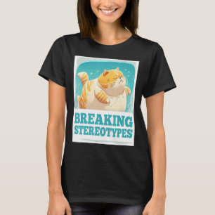 Breaking Stereotypes Floating Fluffy Cat Kitten T-Shirt