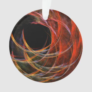 Breaking the Circle Abstract Art Acrylic Circle Ornament
