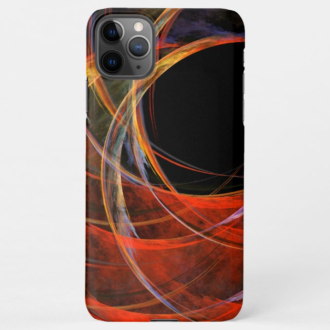 Breaking the Circle Abstract Art Glossy iPhone Case (Back)