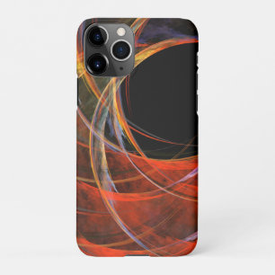 Breaking the Circle Abstract Art Glossy iPhone 11Pro Case