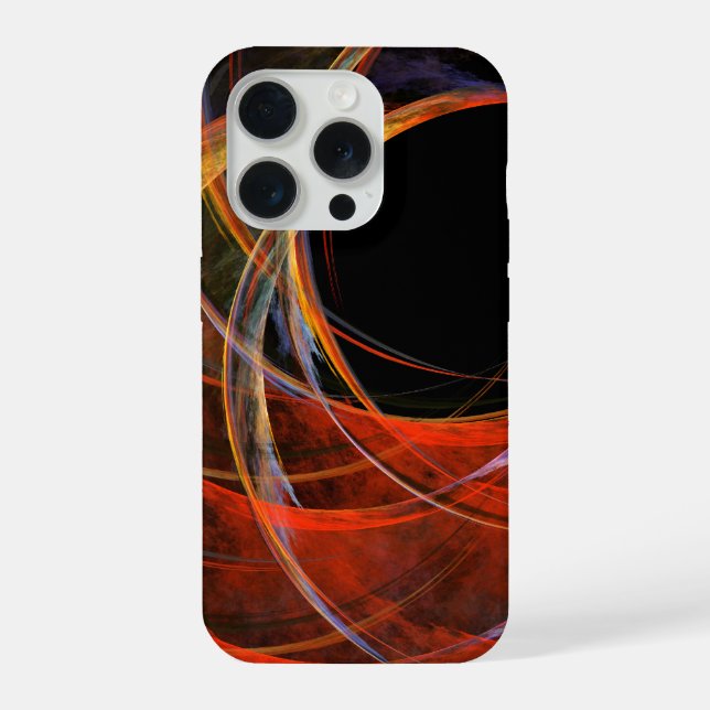 Breaking the Circle Abstract Art iPhone Case (Back)