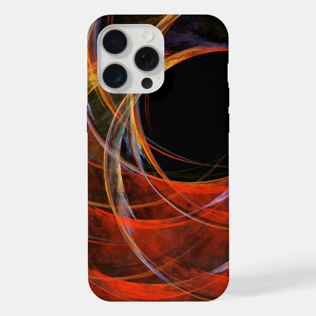 Breaking the Circle Abstract Art iPhone Case (Back)