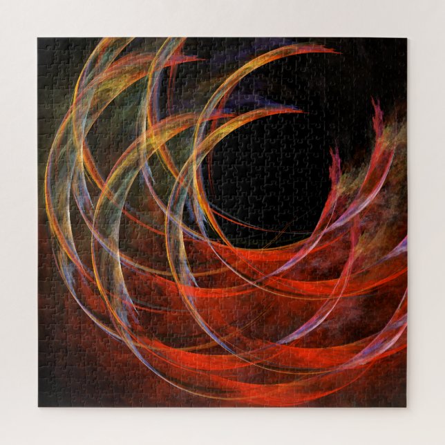 Breaking the Circle Abstract Art Jigsaw Puzzle (Vertical)