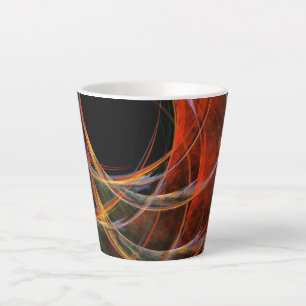 Breaking the Circle Abstract Art Latte Mug