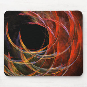 Breaking the Circle Abstract Art Mousepad