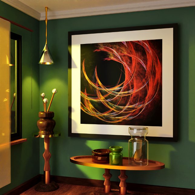 Breaking the Circle Abstract Art Poster (Breaking the Circle Abstract Art Poster)