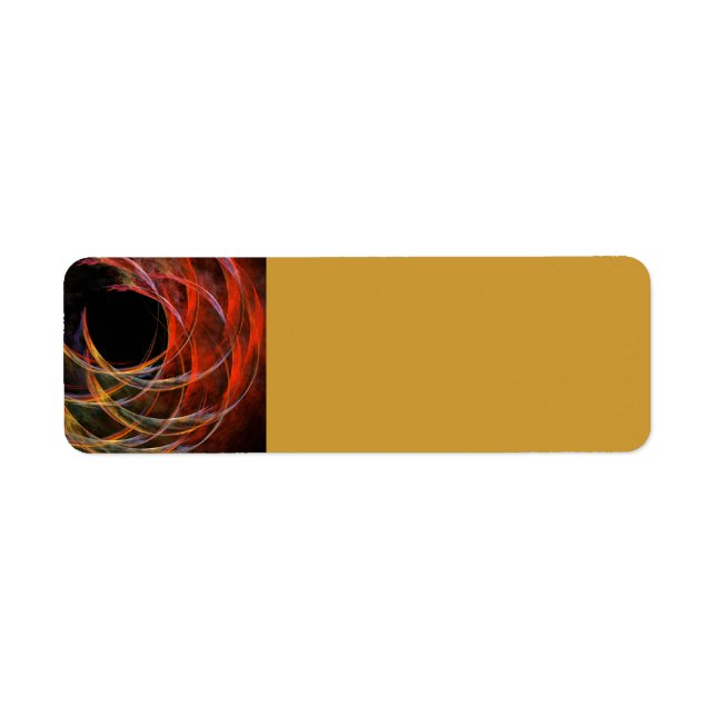 Breaking the Circle Abstract Art Return Address Label (Front)