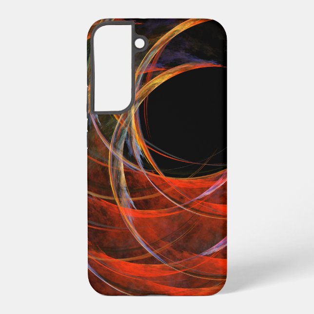 Breaking the Circle Abstract Art Samsung Galaxy S22+ Case (Back)
