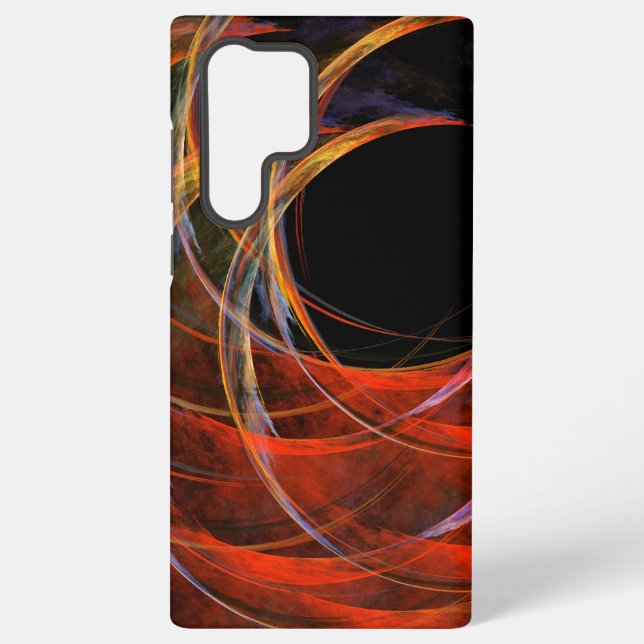 Breaking the Circle Abstract Art Samsung Galaxy S22 Ultra Case (Back)