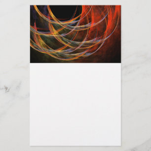 Breaking the Circle Abstract Art Stationery