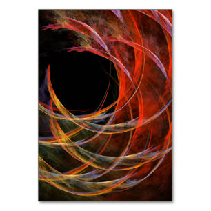 Breaking the Circle Abstract Art Table Card