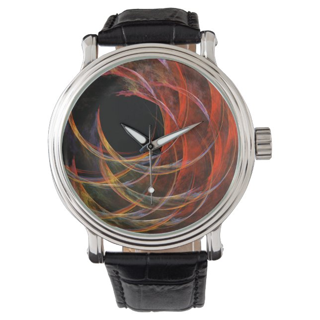 Breaking the Circle Abstract Art Watch (Front)