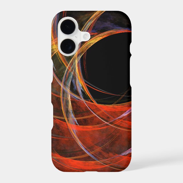 Breaking the Circle Vortex of Fire Abstract Art (Back)