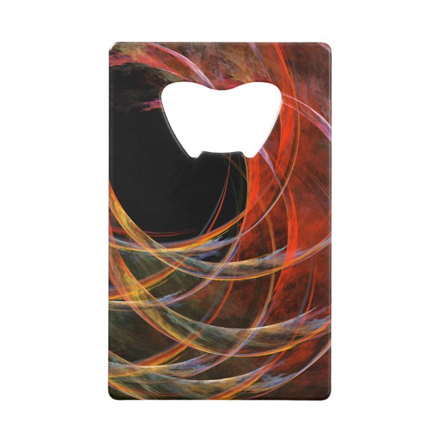 Breaking the Circle Vortex of Fire Abstract Art (Front)