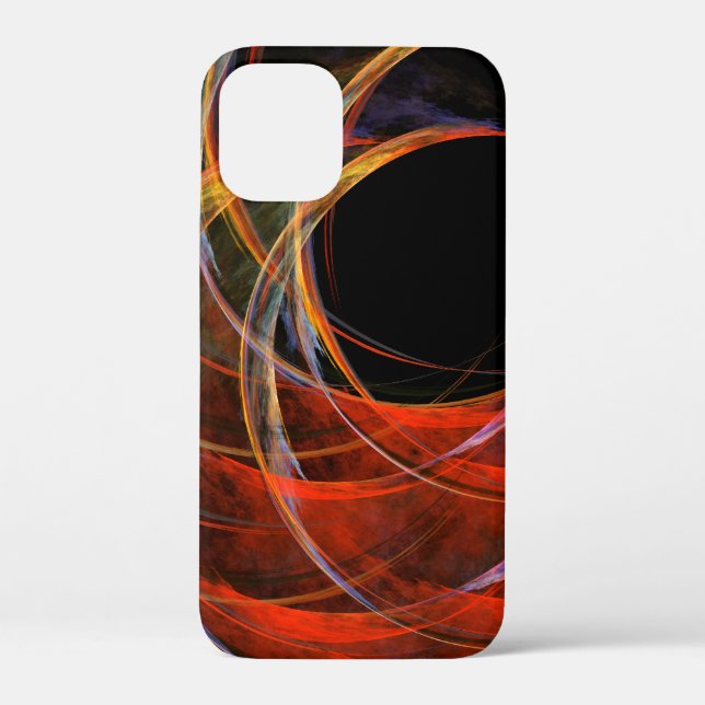 Breaking the Circle Vortex of Fire Abstract Art Case-Mate iPhone Case (Back)