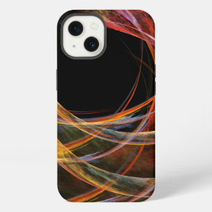 Breaking the Circle Vortex of Fire Abstract Art iPhone Case