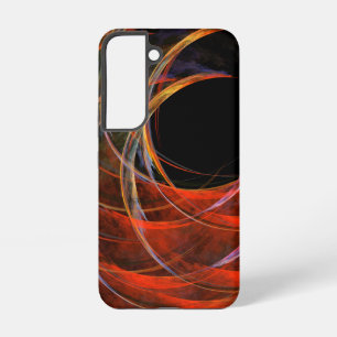 Breaking the Circle Vortex of Fire Abstract Art Samsung Galaxy Case