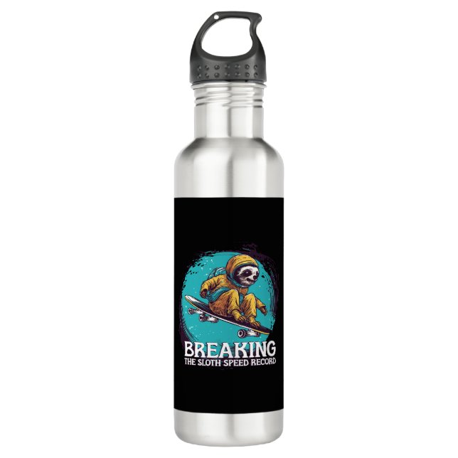 breaking the sloth speed record 710 ml water bottle (Front)