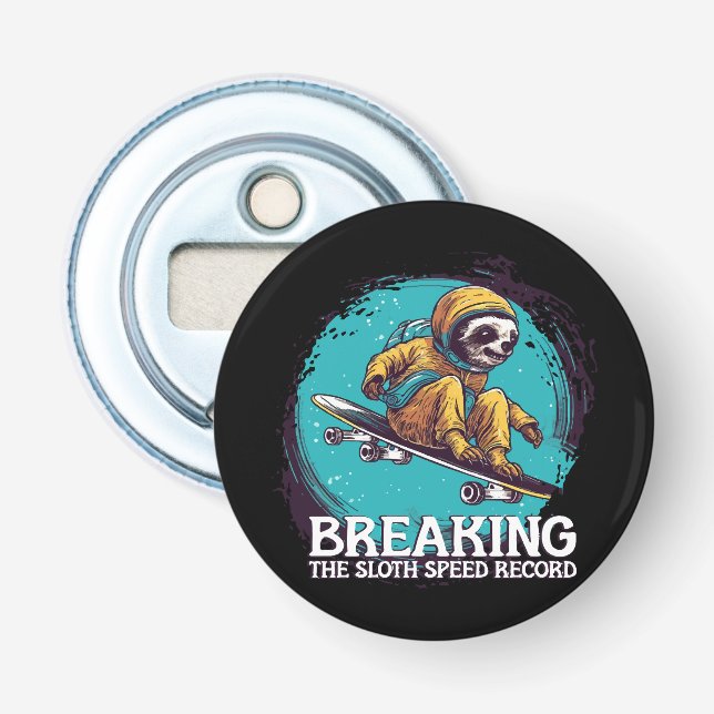 breaking the sloth speed record bottle opener (Front)