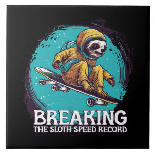 breaking the sloth speed record ceramic tile