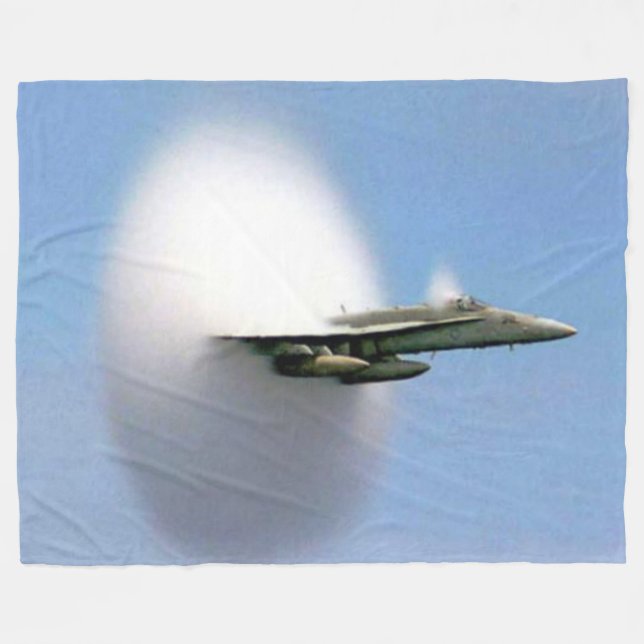 BREAKING the SOUND BARRIER Fleece Blanket (Front (Horizontal))