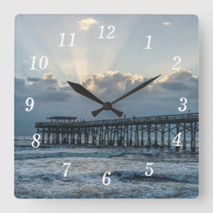 Breaking Through At Cocoa Wall Clock