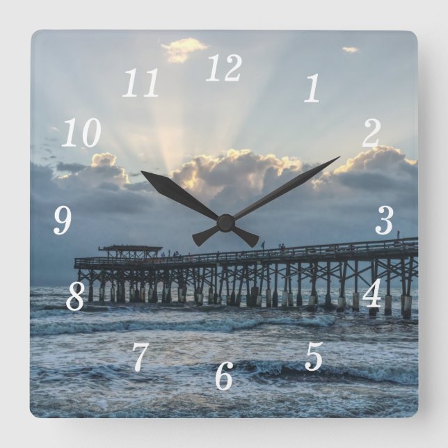 Breaking Through At Cocoa Wall Clock (Front)