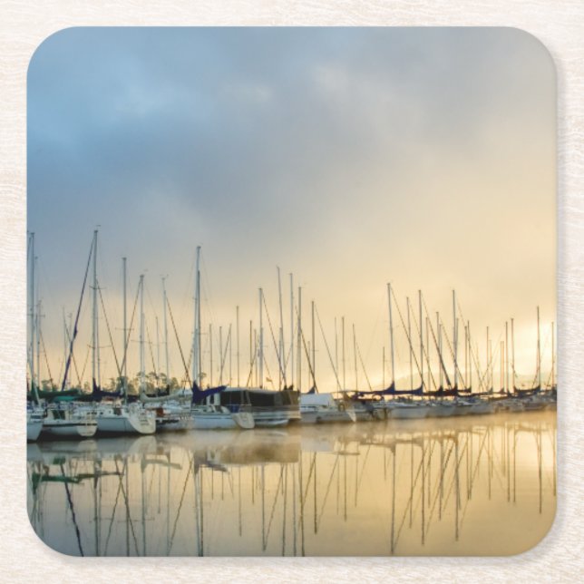 Breaking Through II Square Paper Coaster (Front)