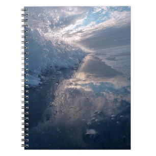 Breaking Wave Reflection Ocean Photography Notebook
