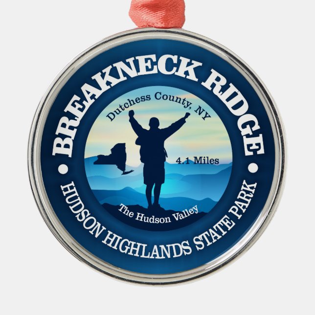 Breakneck Ridge (V) Metal Ornament (Front)