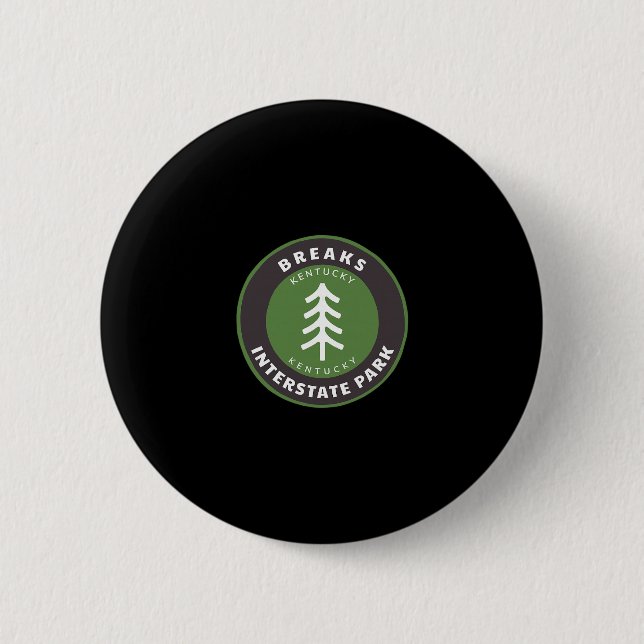 Breaks Interstate Park Kentucky Ky Tree Badge Vaca (Front)