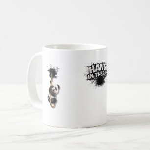 Breakthrough Panda – Cute 3D Wall Illusion Art Coffee Mug