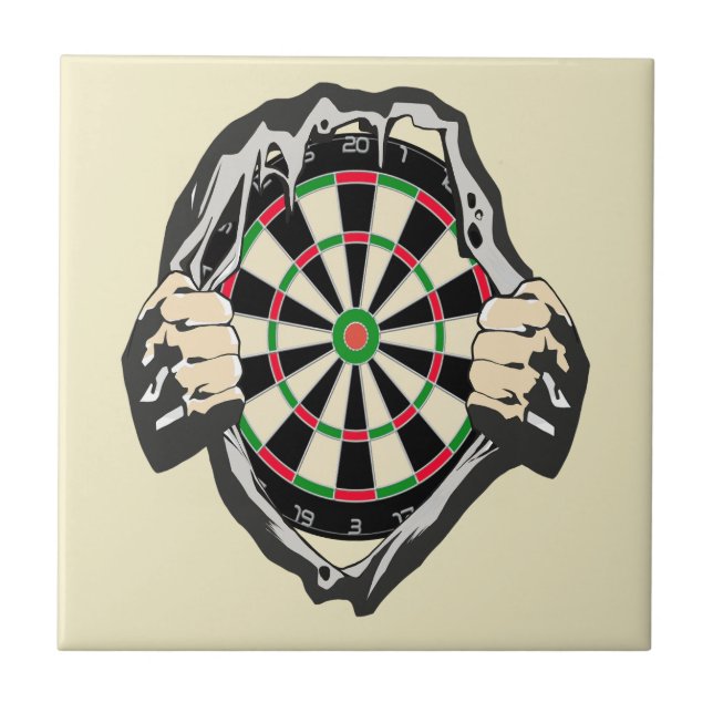 Breakthrough to the Bullseye – Ultimate Dartboard  Ceramic Tile (Front)