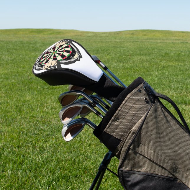 Breakthrough to the Bullseye – Ultimate Dartboard  Golf Head Cover (In Situ)