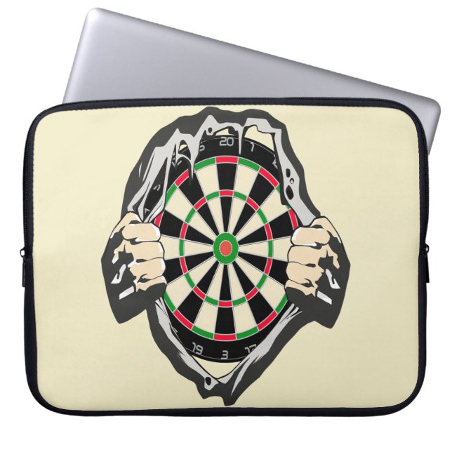 Breakthrough to the Bullseye – Ultimate Dartboard  Laptop Sleeve (Front)