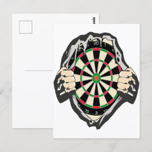 Breakthrough to the Bullseye – Ultimate Dartboard Postcard