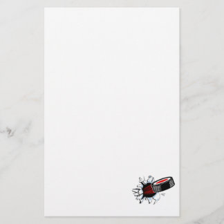 Breakthru Hockey Puck Stationery