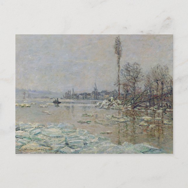 Breakup of Ice, 1880 Postcard (Front)