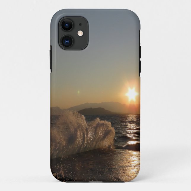 Breakwater in Croatia beautiful sunset             Case-Mate iPhone Case (Back)