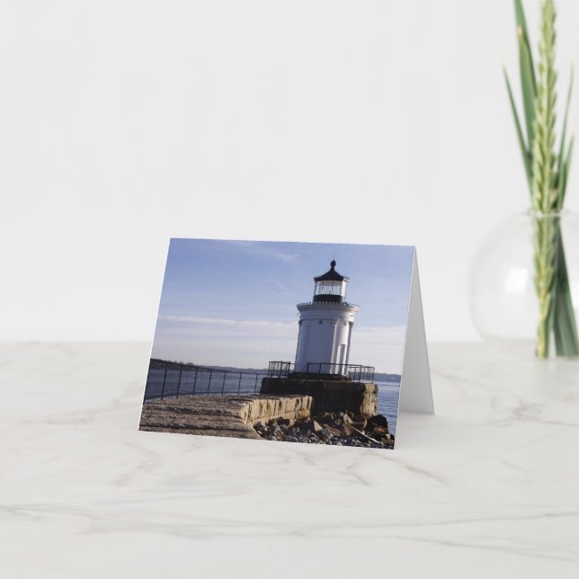 Breakwater Light aka Bug Light Note Card (Front)