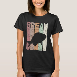 Bream Vintage Bluegill Fishing Retro Bream Fish 2 T-Shirt