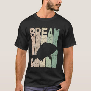 Bream Vintage Bluegill Fishing Retro Bream Fish T-Shirt