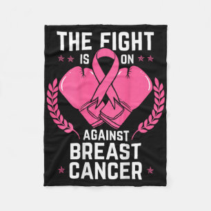 Breast Awareness Cancer Chemotherapy Aware Boxing Fleece Blanket
