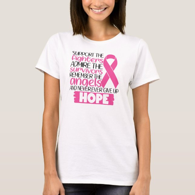 BREAST CANCER AND AWARENESS T-Shirt (Front)