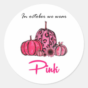Breast Cancer Awareness 1  Classic Round Sticker