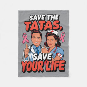 Breast Cancer Awareness 2024 Save The Fleece Blanket