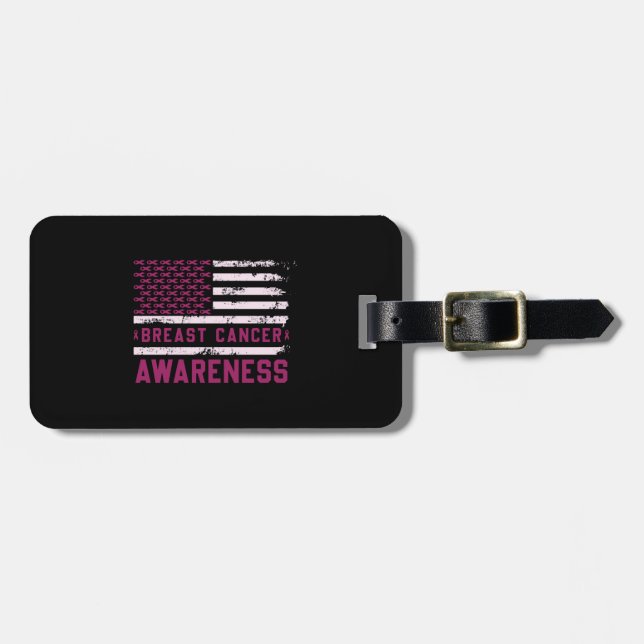 breast cancer awareness (2) luggage tag (Front Horizontal)