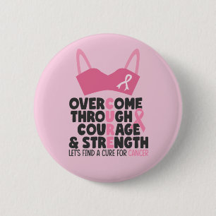 Breast Cancer Awareness  6 Cm Round Badge