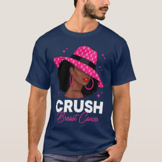 Breast Cancer Awareness African American Afro Wome T-Shirt